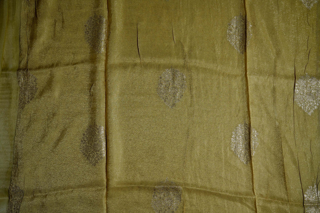 Gold Embroidery Tissue Saree