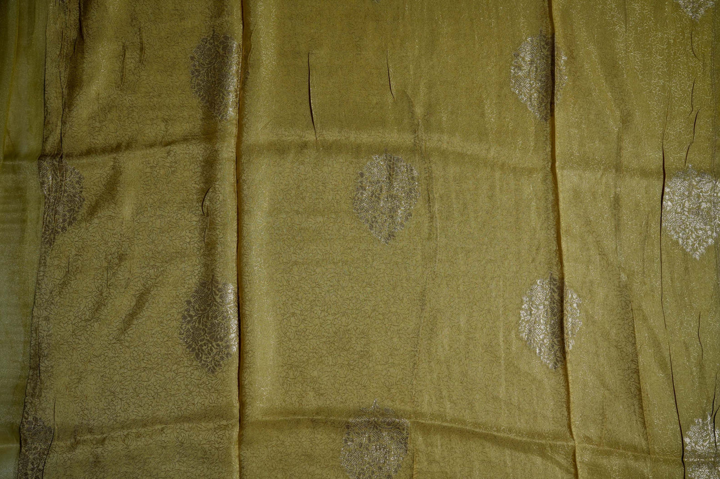 Gold Embroidery Tissue Saree