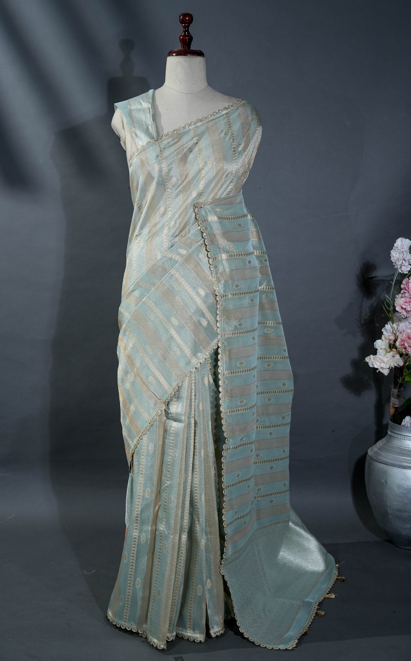 Multicolor Banarasi Tissue Saree