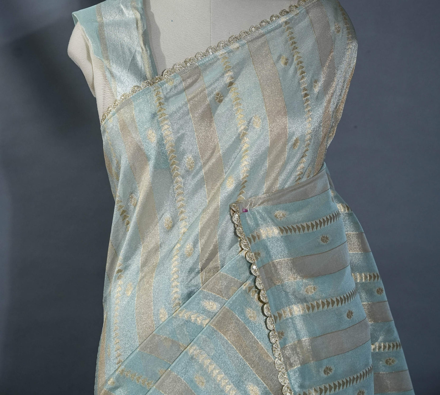 Multicolor Banarasi Tissue Saree