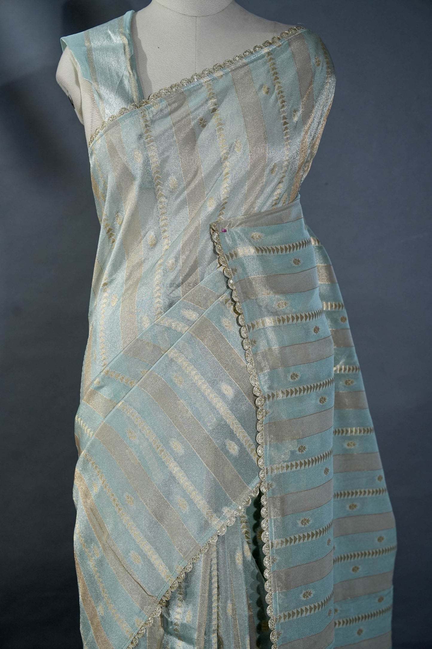 Multicolor Banarasi Tissue Saree