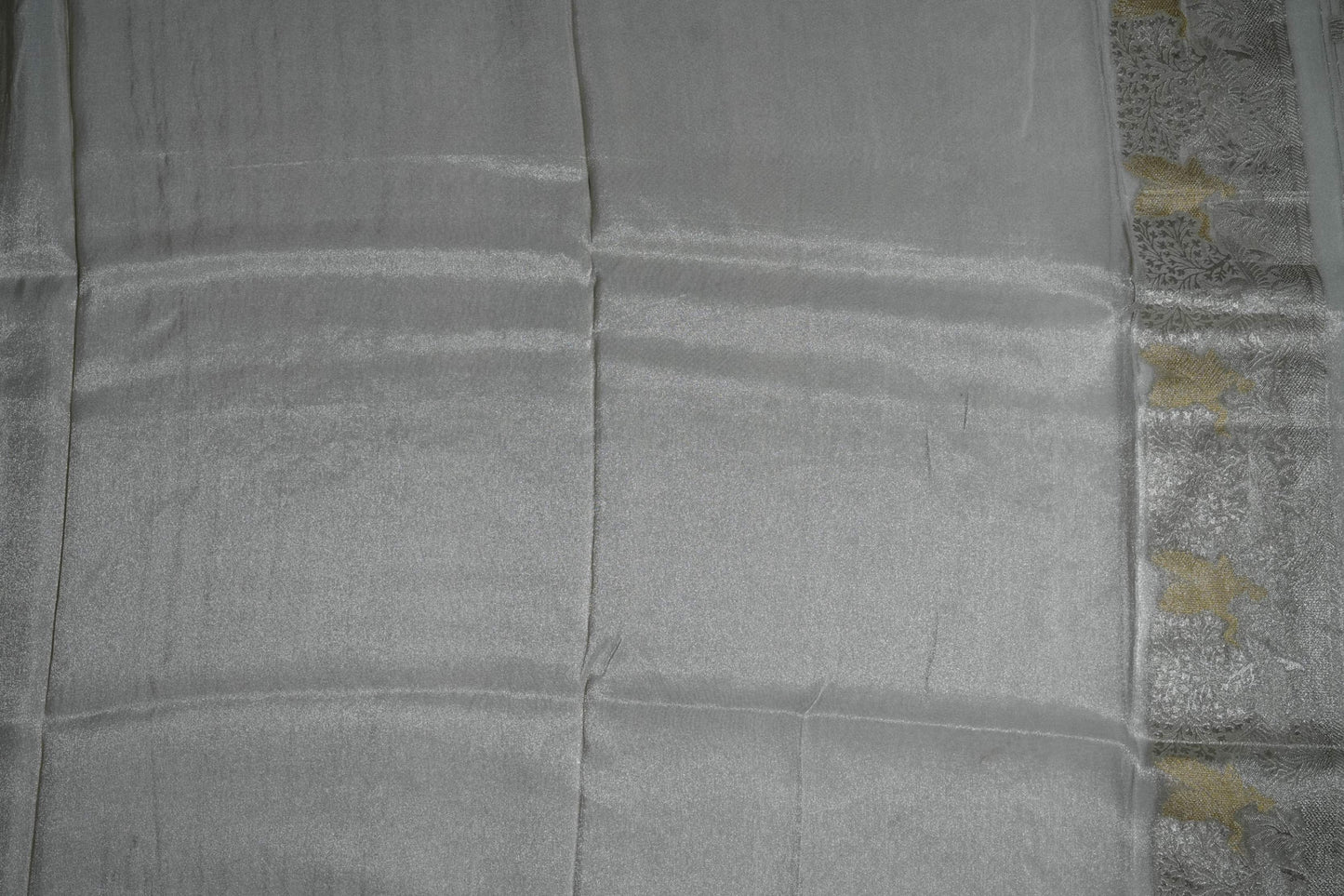 Silver Banarasi Tissue Saree