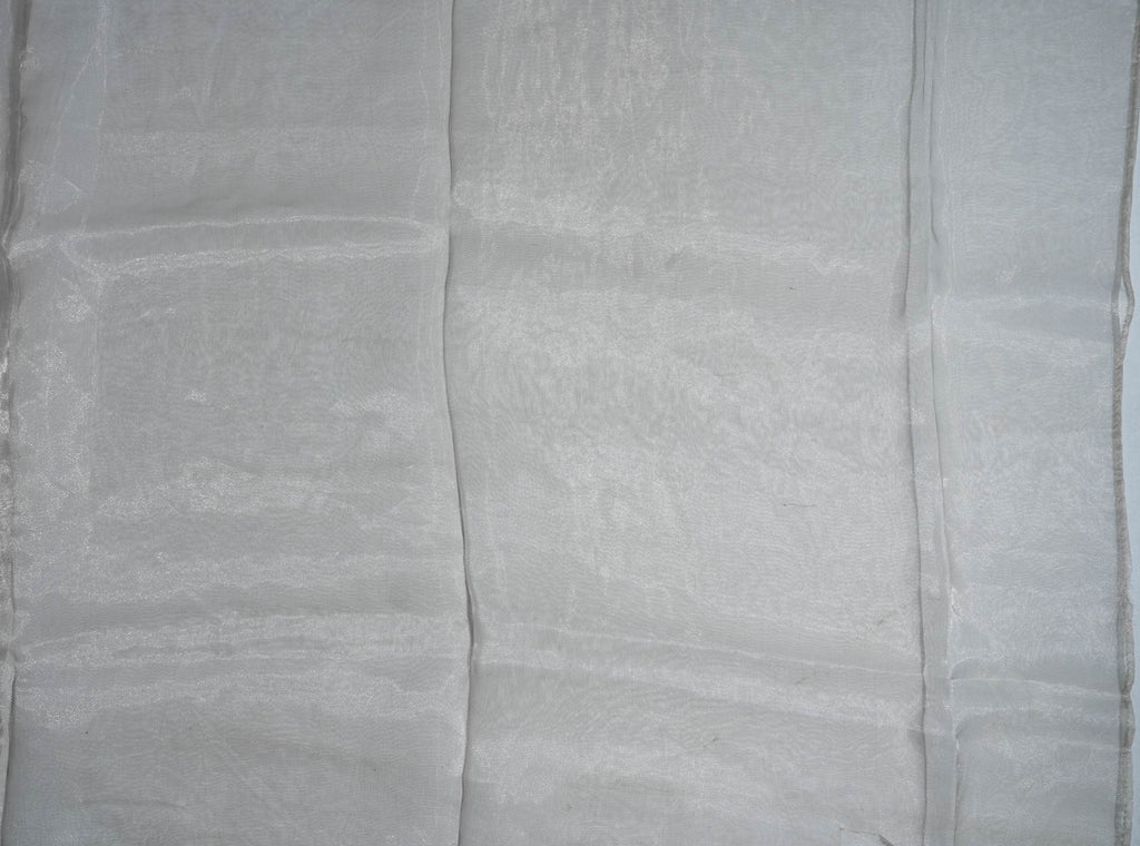 Silver Embroidery Tissue Saree