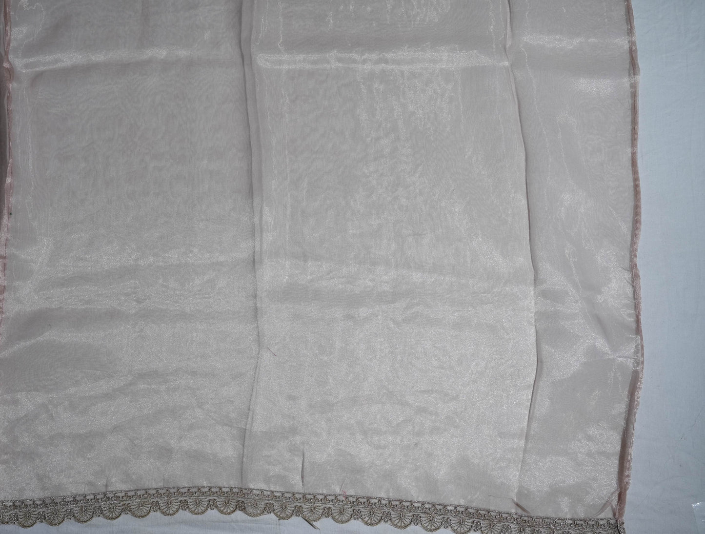 Gold Embroidery Tissue Saree