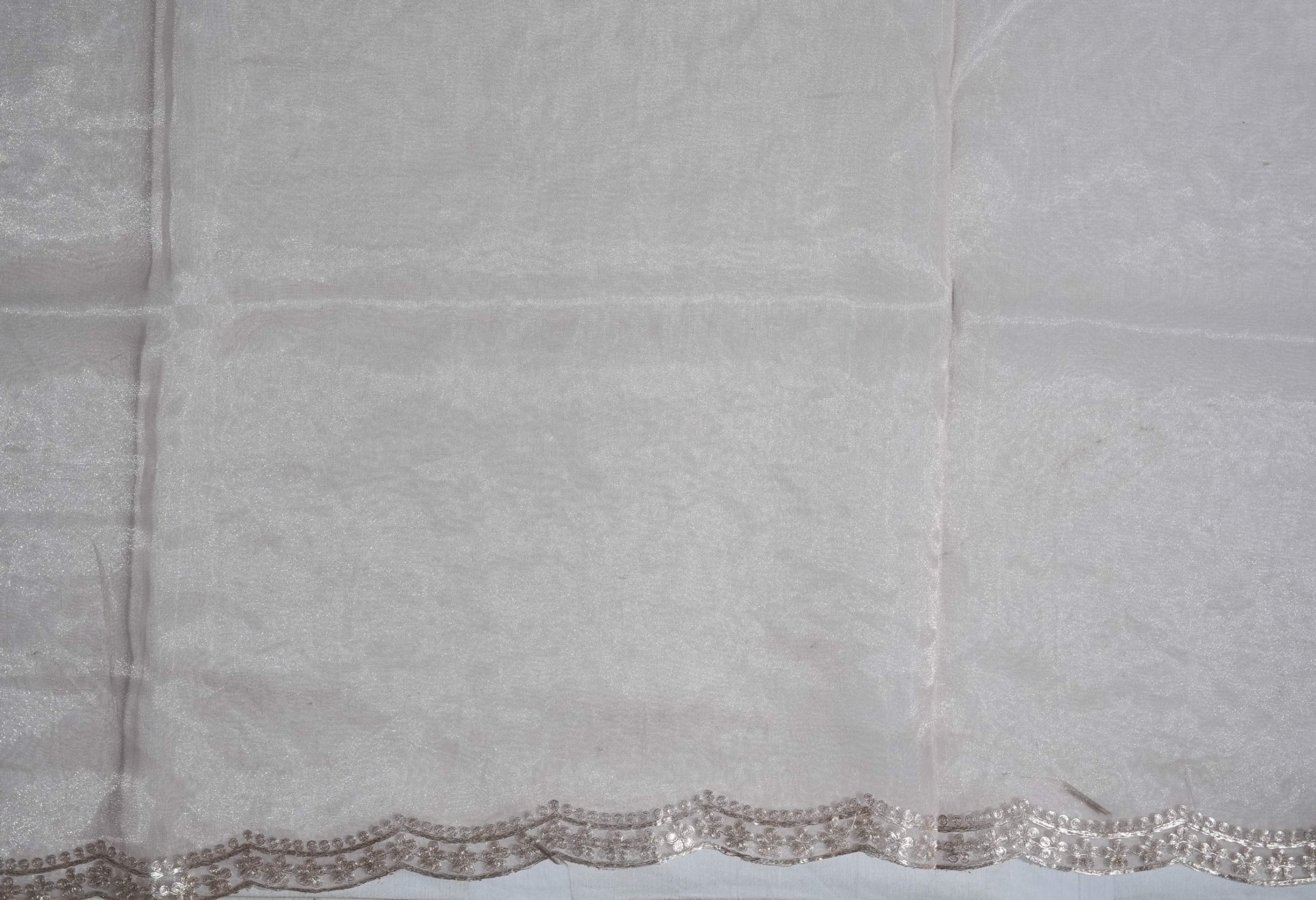 Pastel Embroidery Tissue Saree