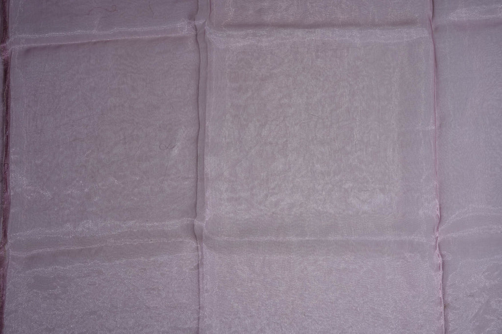 Pink Embroidery Organza Saree
