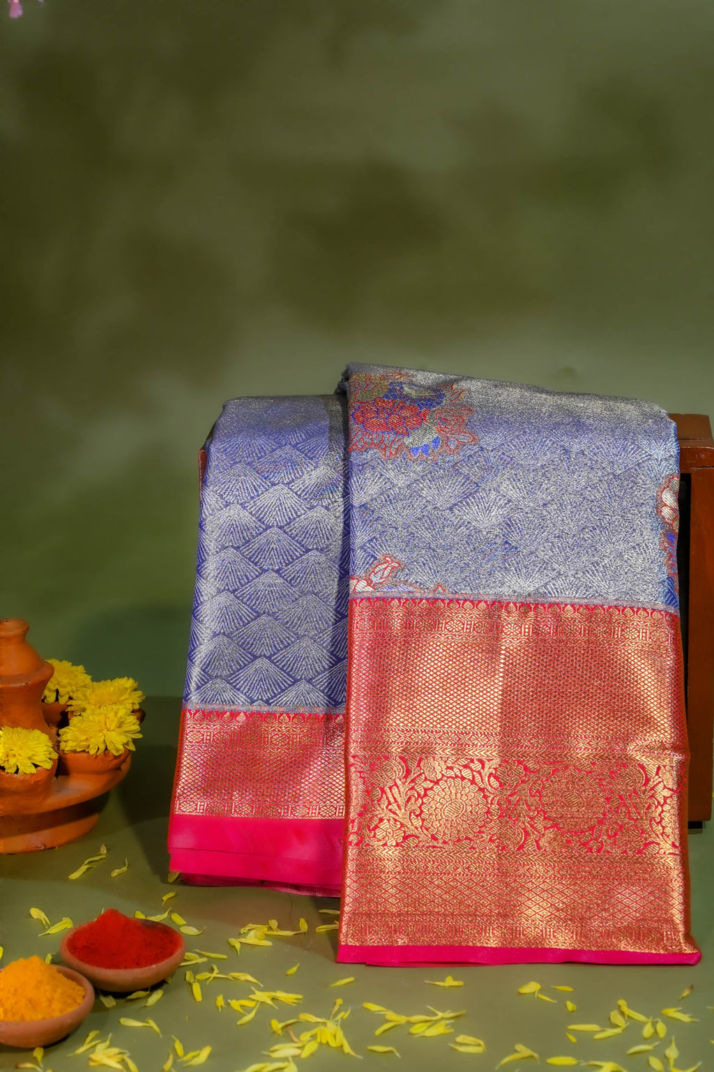 Purple Kanchipuram Saree