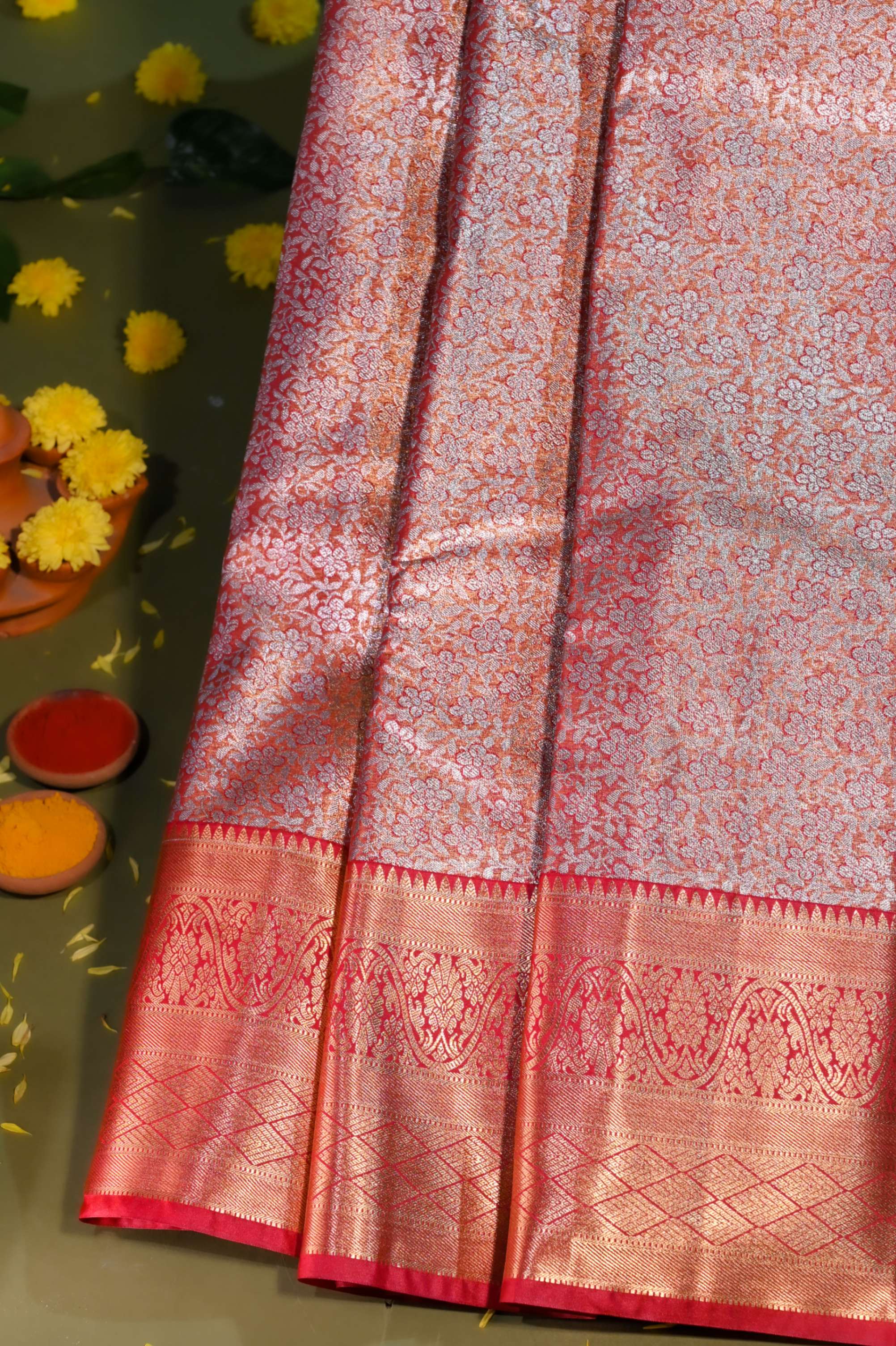 Gold Kanchipuram Saree