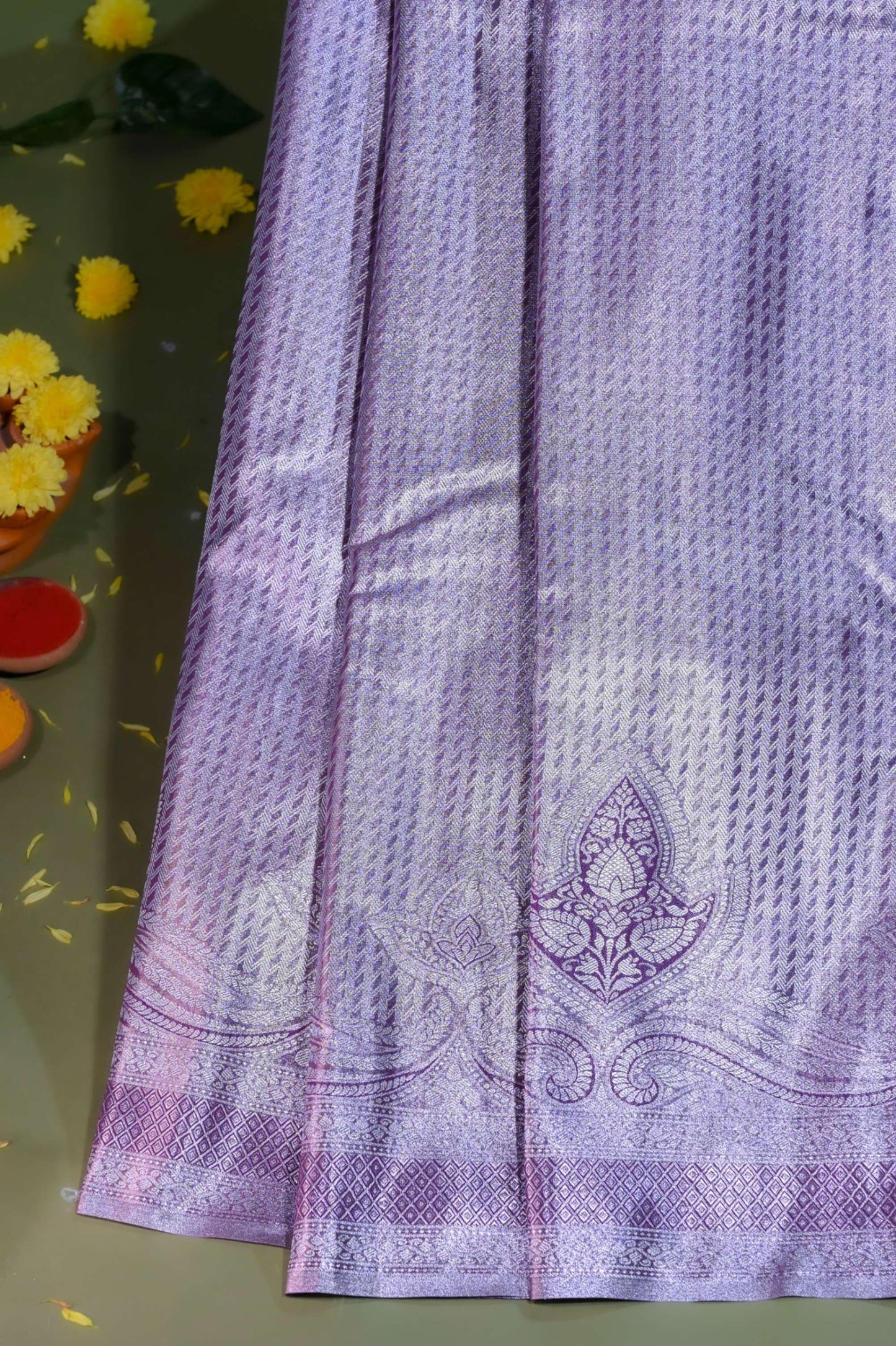 Purple Kanchipuram Saree