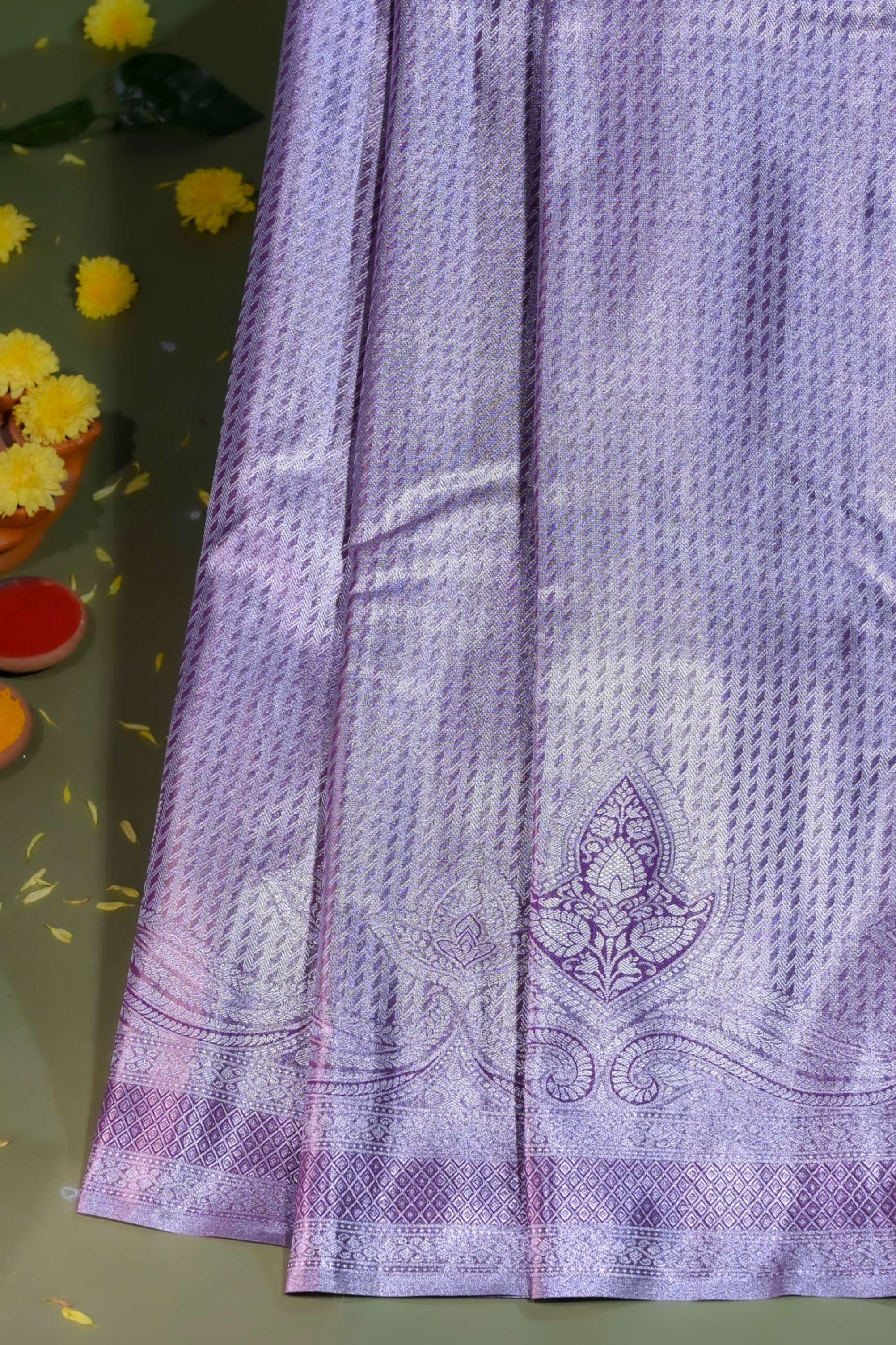 Purple Kanchipuram Saree