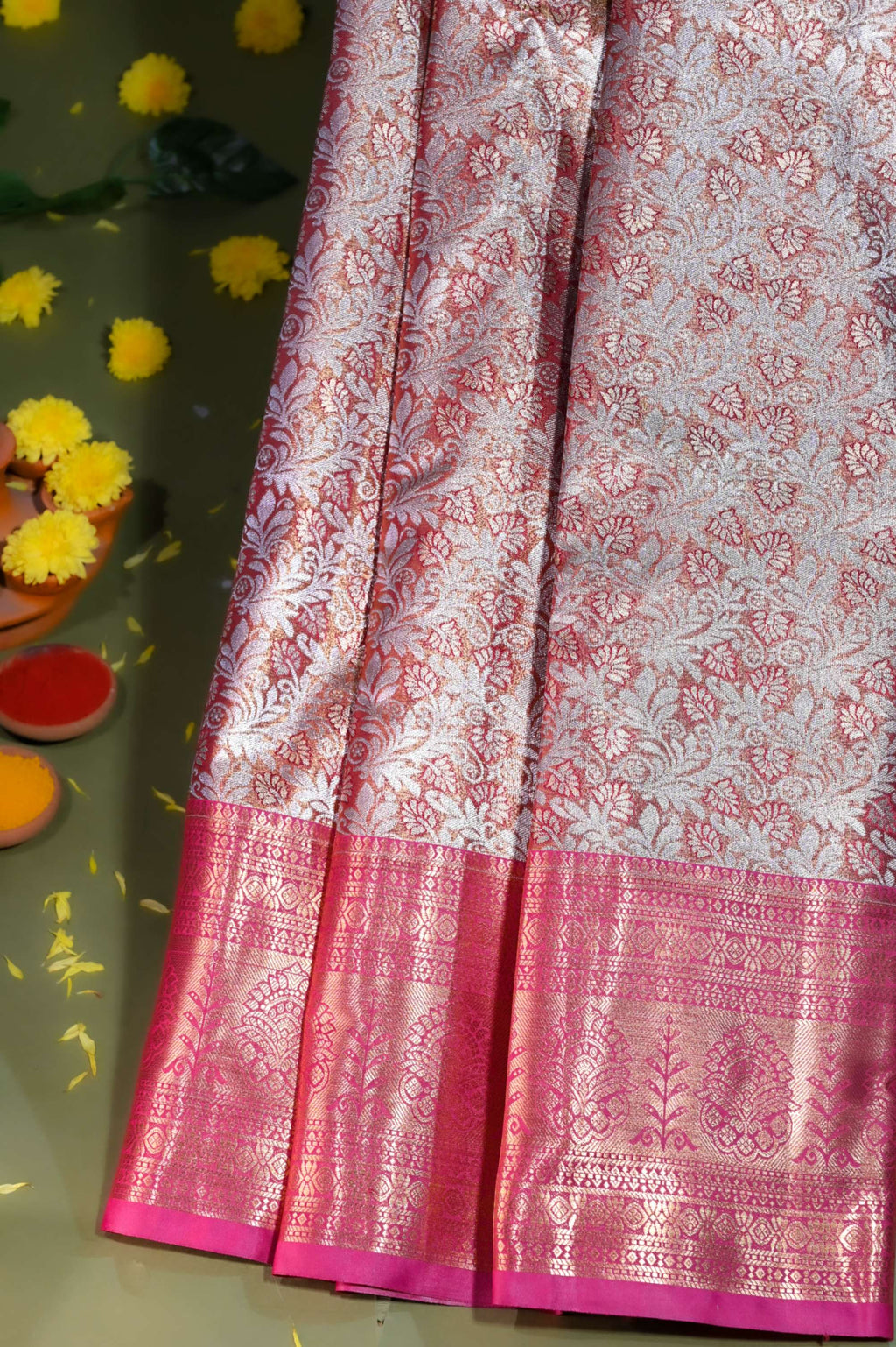 Gold Kanchipuram Saree