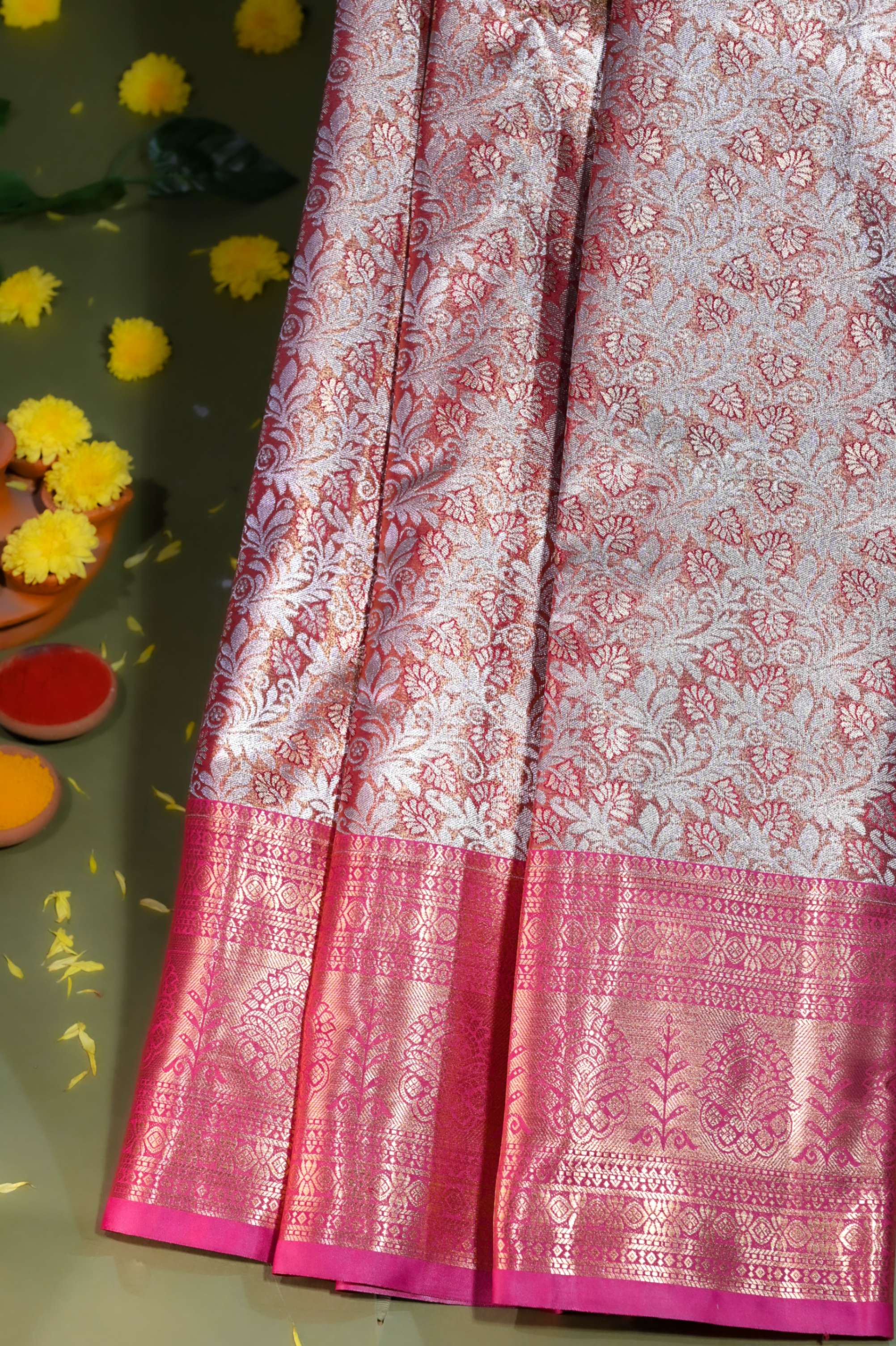 Gold Kanchipuram Saree