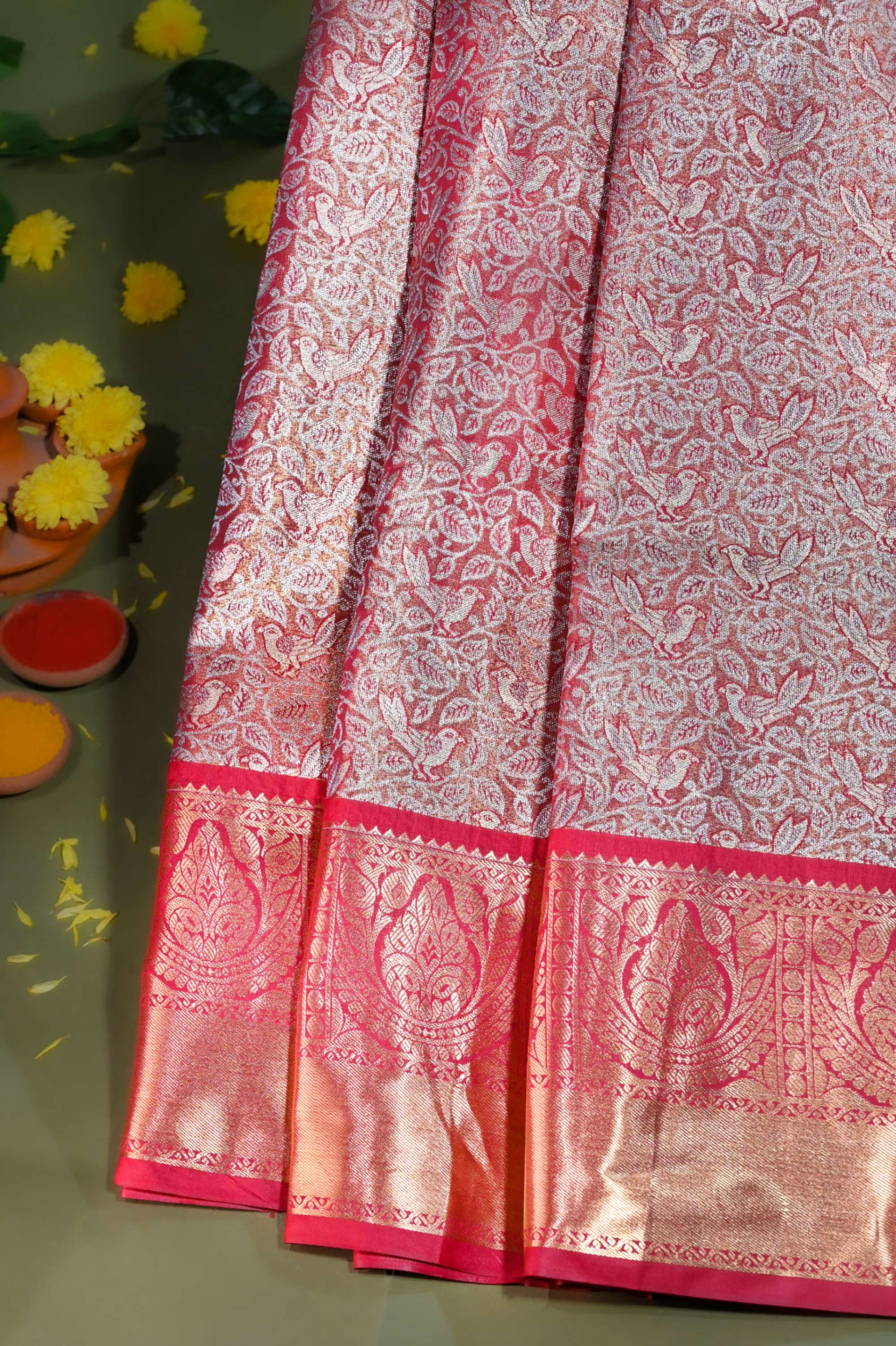Gold Kanchipuram Saree