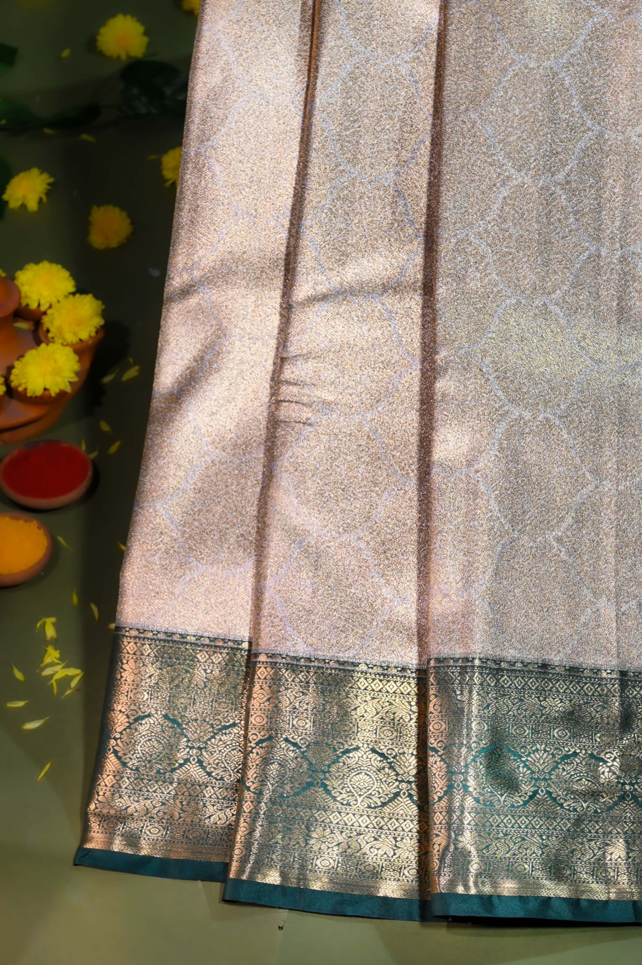 Gold Kanchipuram Saree