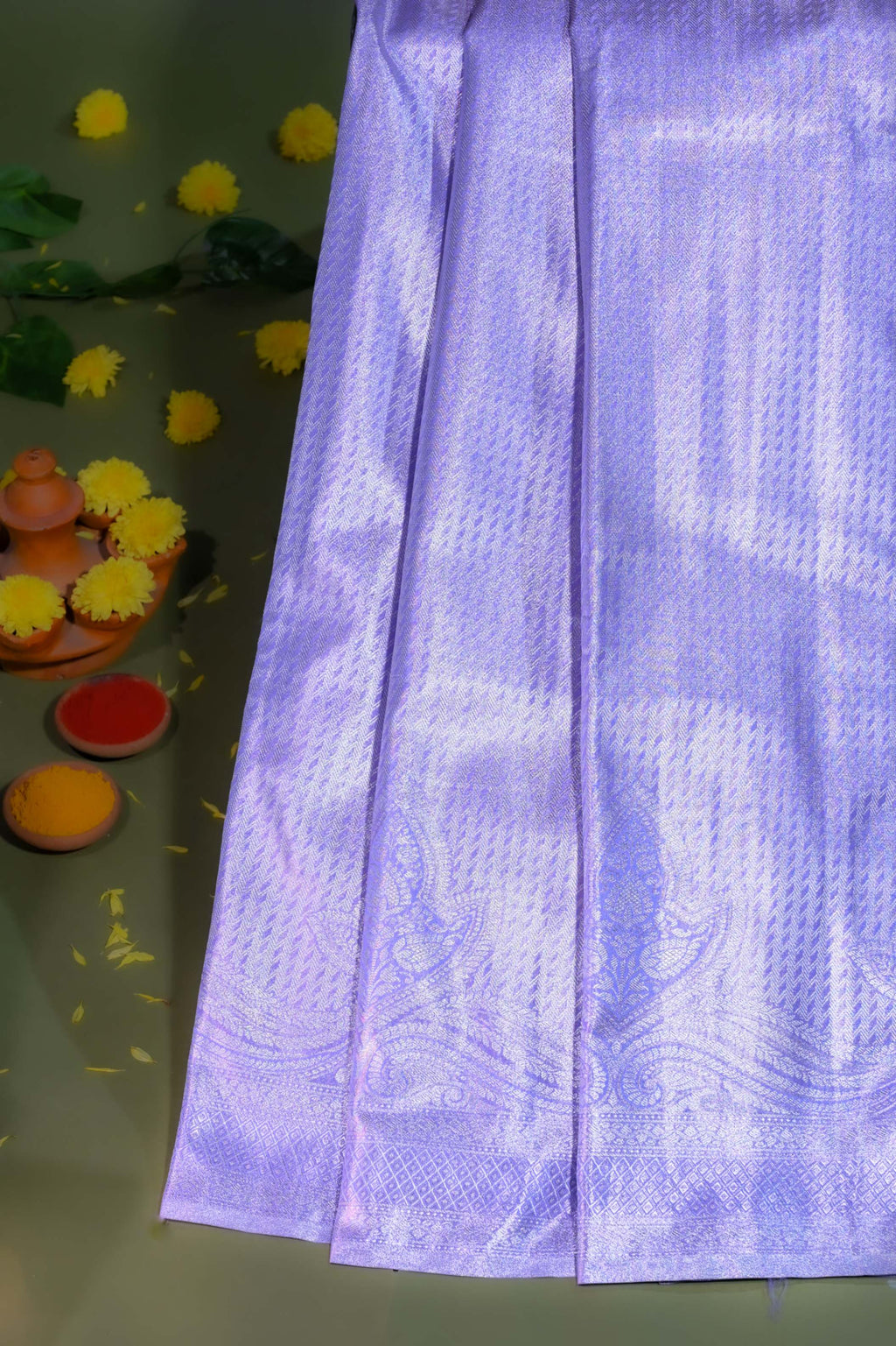 Purple Kanchipuram Saree