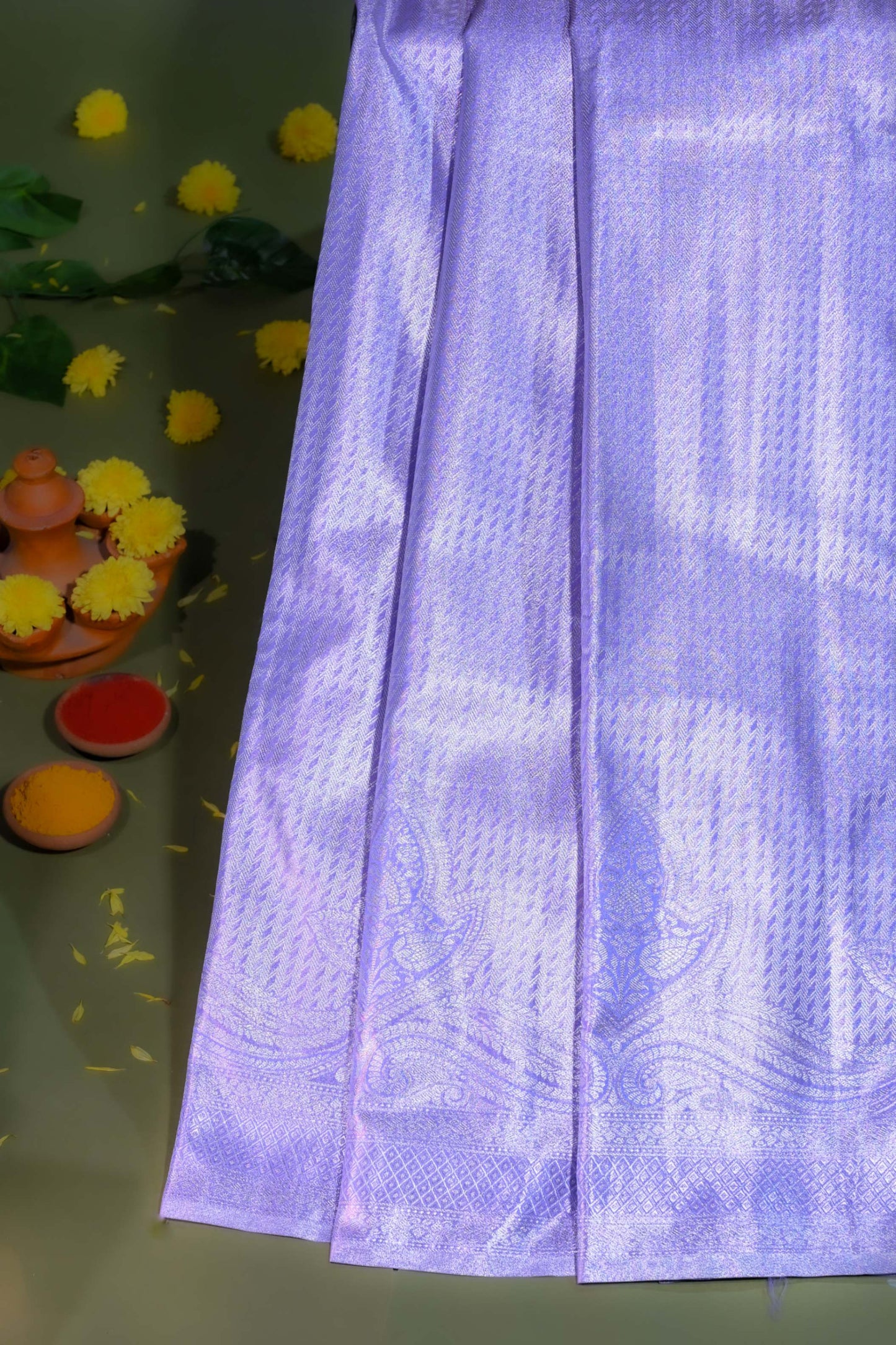 Purple Kanchipuram Saree