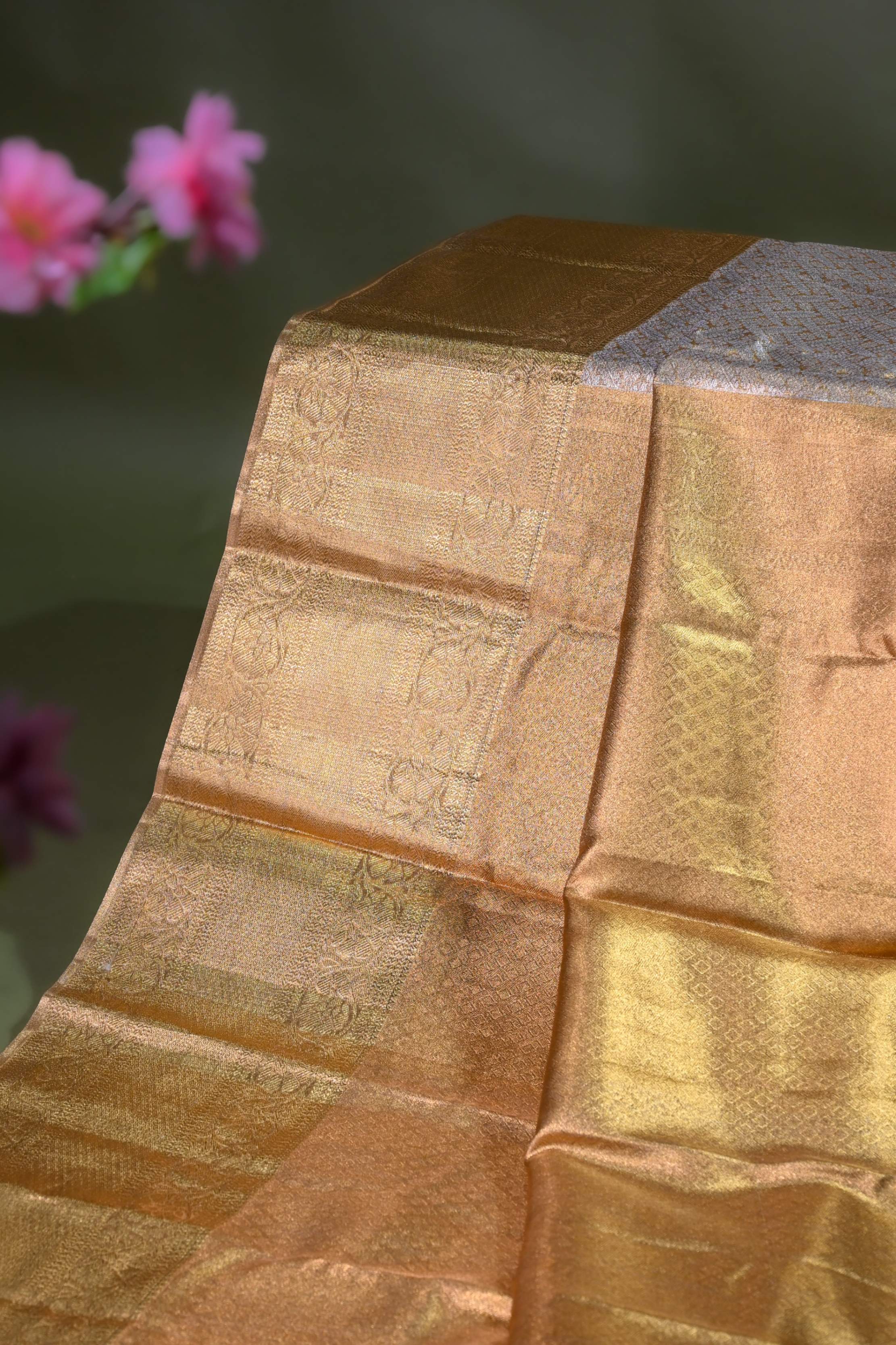 Gold Kanchipuram Saree