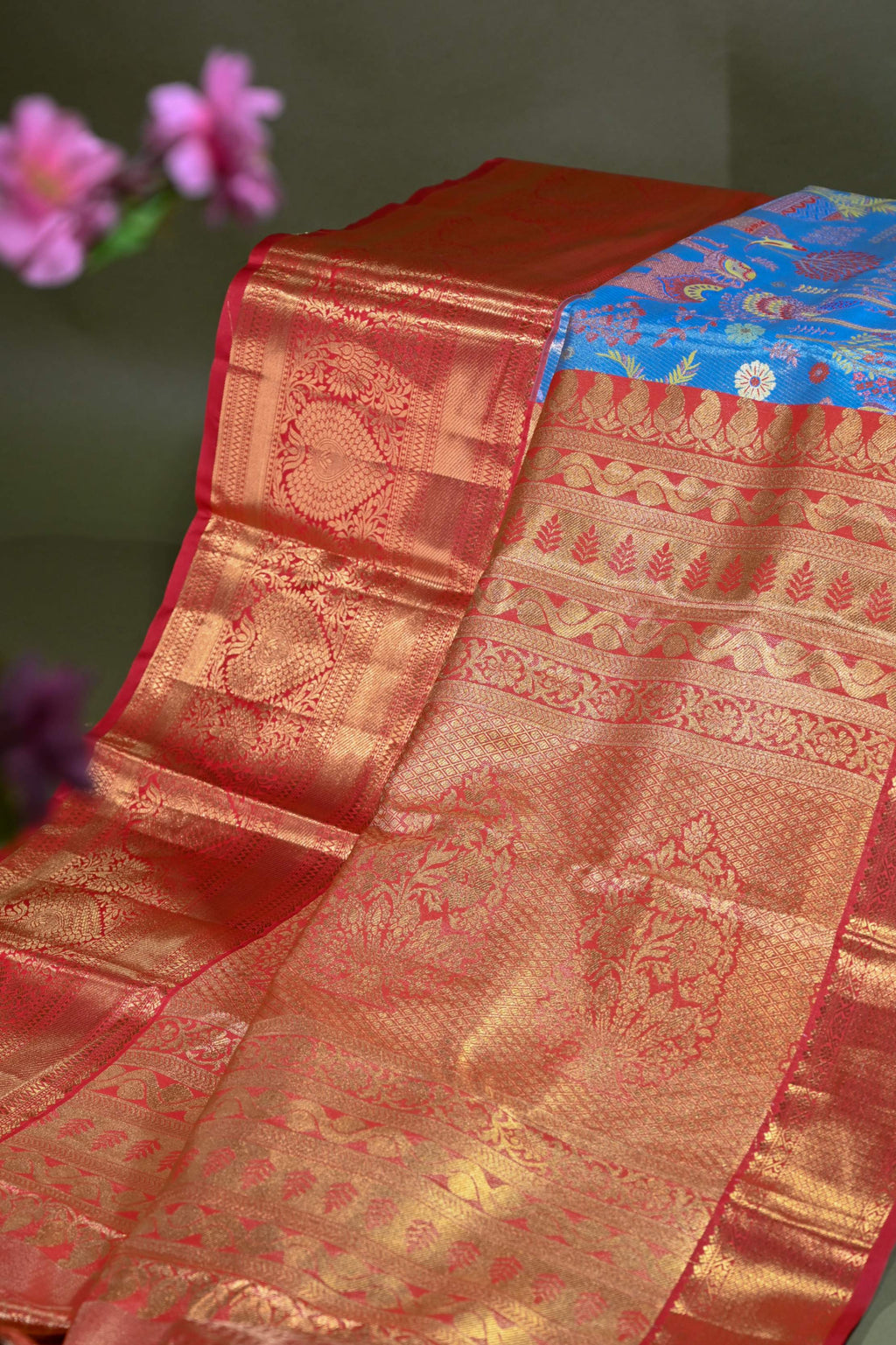 Ferozi Kanchipuram Saree