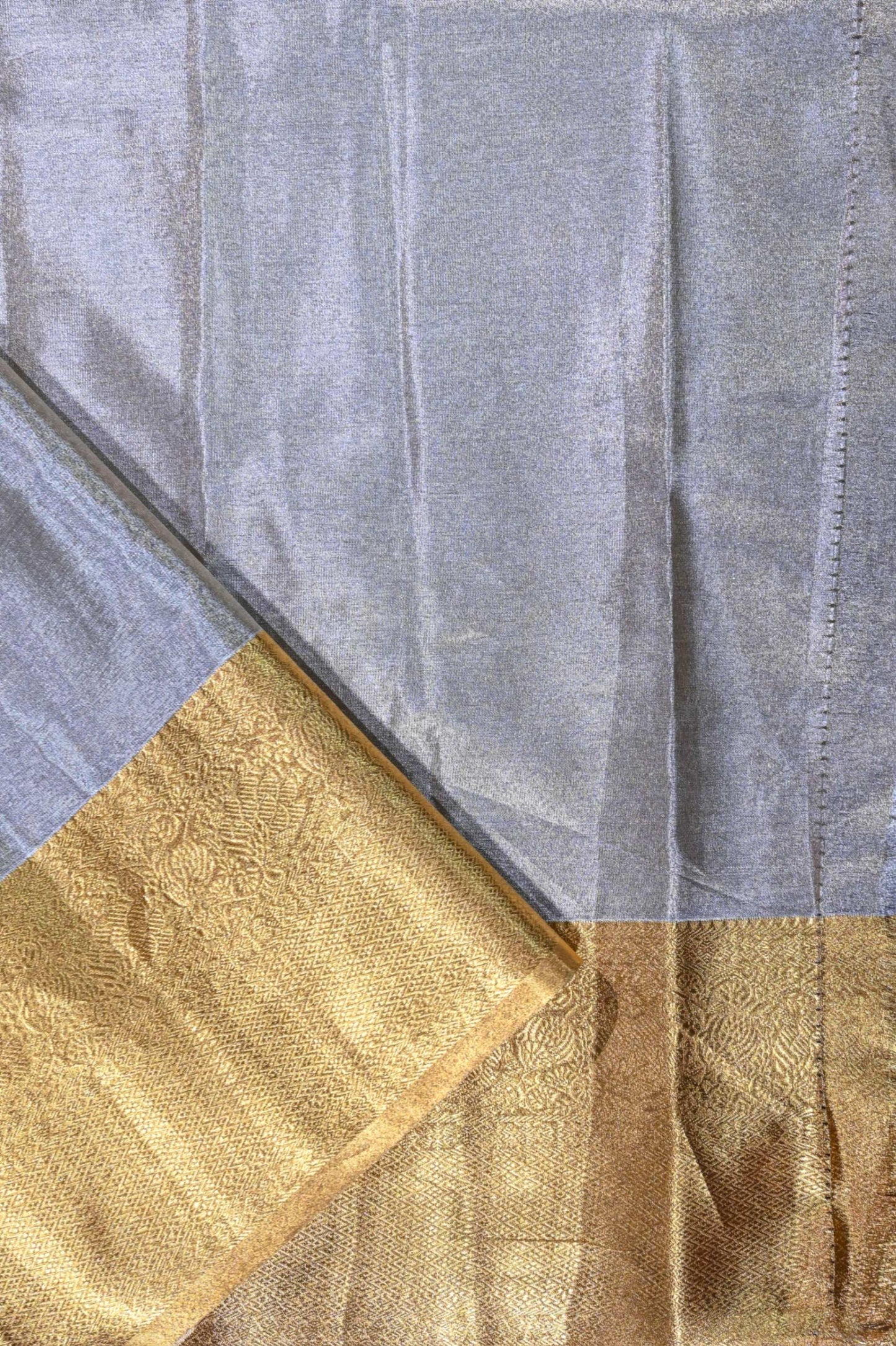 Silver Kanchipuram Saree