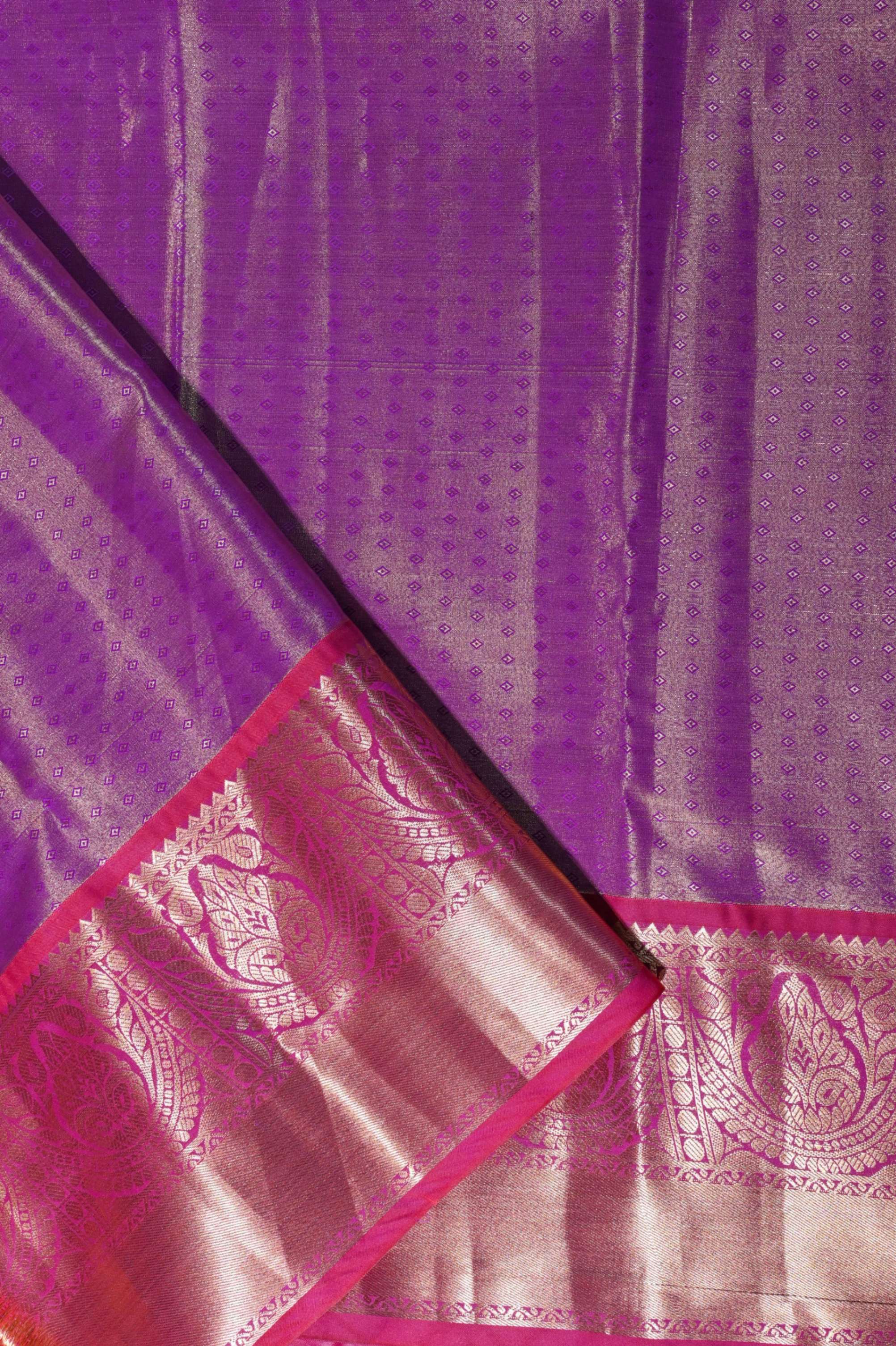 Purple Kanchipuram Saree