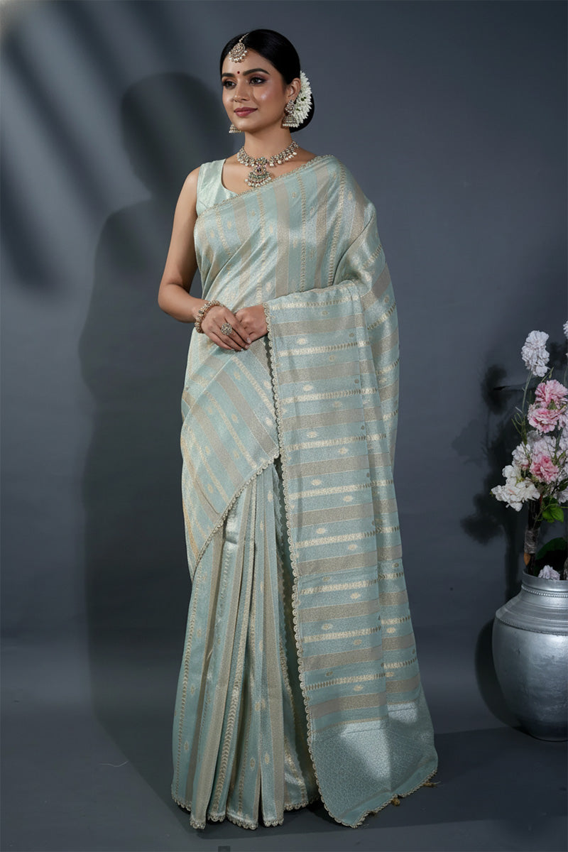 Multicolor Banarasi Tissue Saree