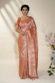 Orange Banarasi Tissue Saree