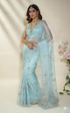 Ferozi Embroidery Organza Saree