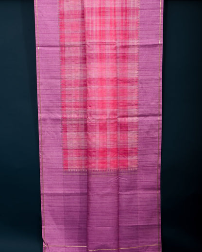 Pink Banarsi Silk Saree - Shop Vastram