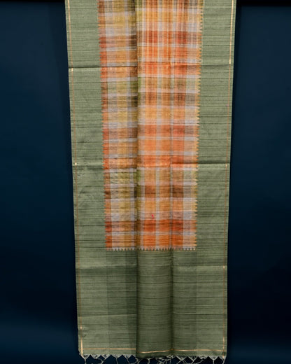Green Banarasi Silk Saree - Shop Vastram