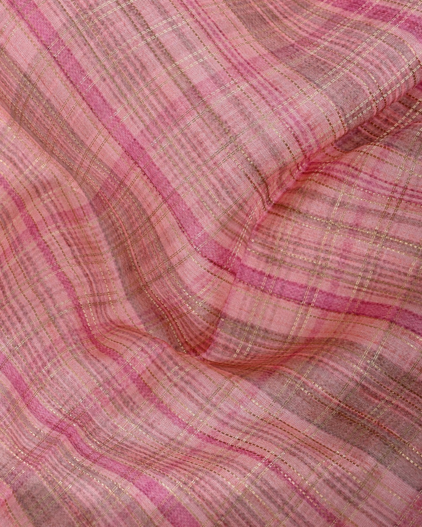 Pink Banarsi Silk Saree - Shop Vastram