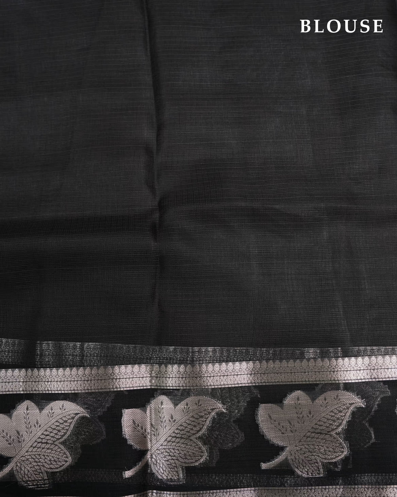 Black Color Silk Kota Saree - Shop Vastram