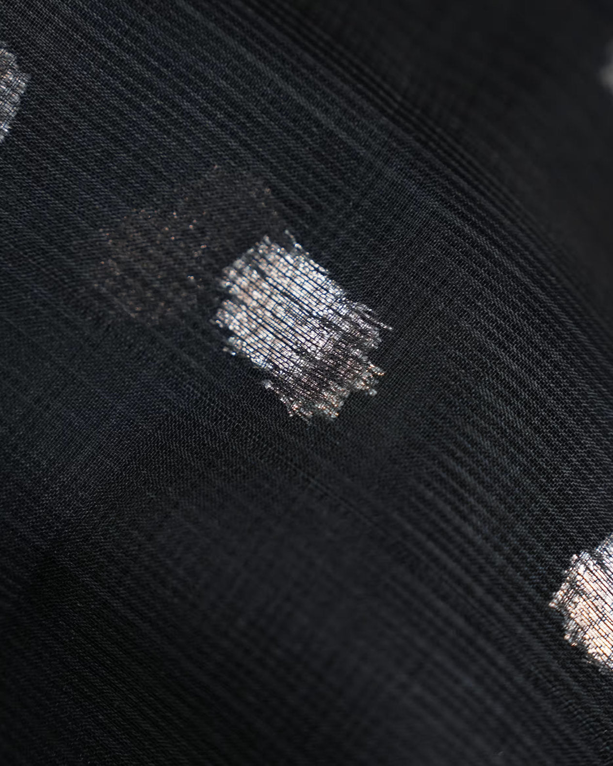 Black Color Silk Kota Saree - Shop Vastram