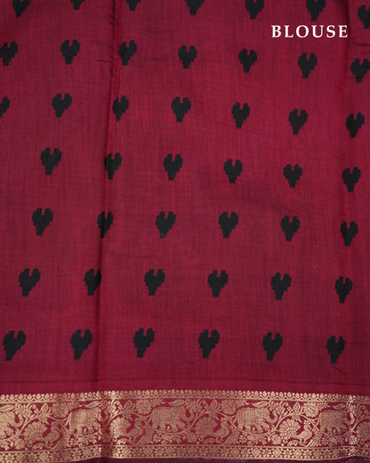 Black Color Silk Saree - Shop Vastram