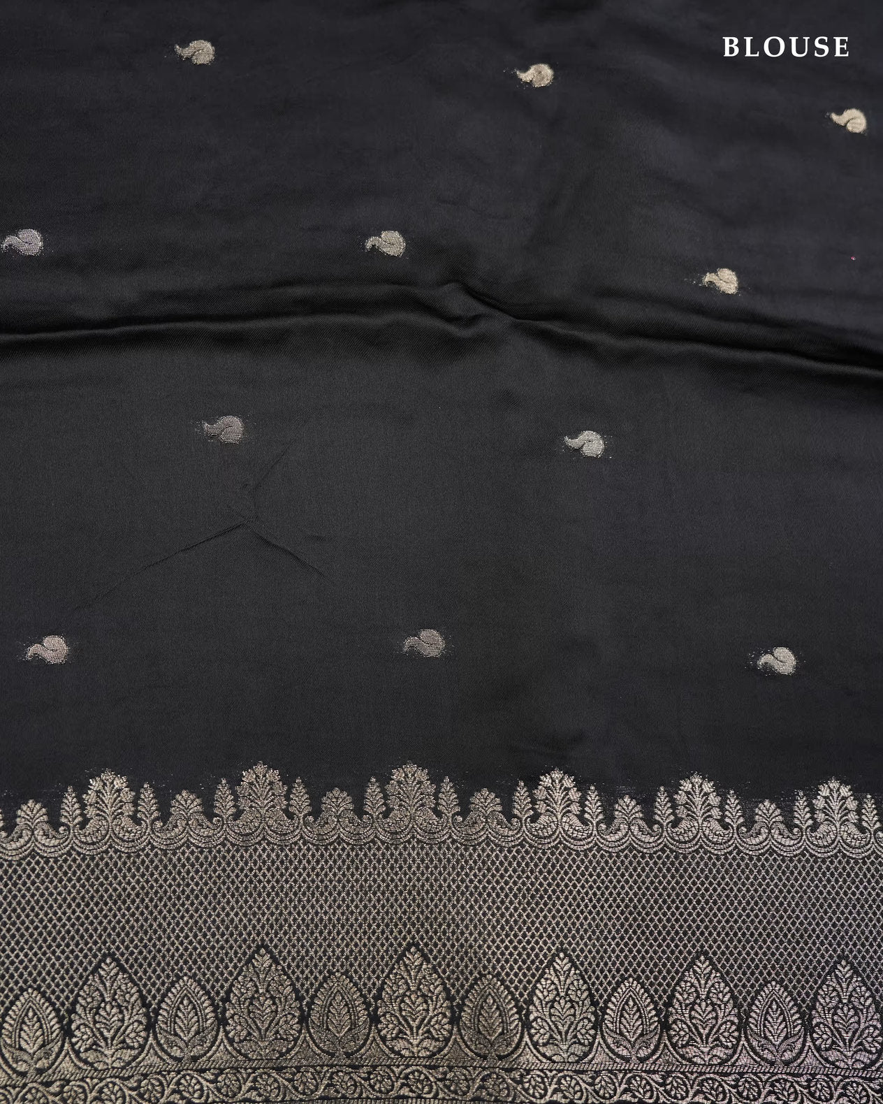 Black Color Silk Saree - Shop Vastram
