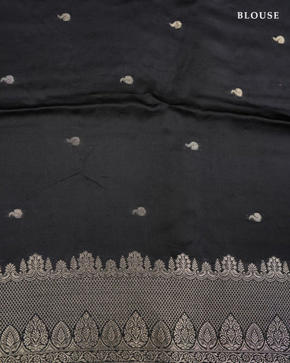 Black Color Silk Saree - Shop Vastram