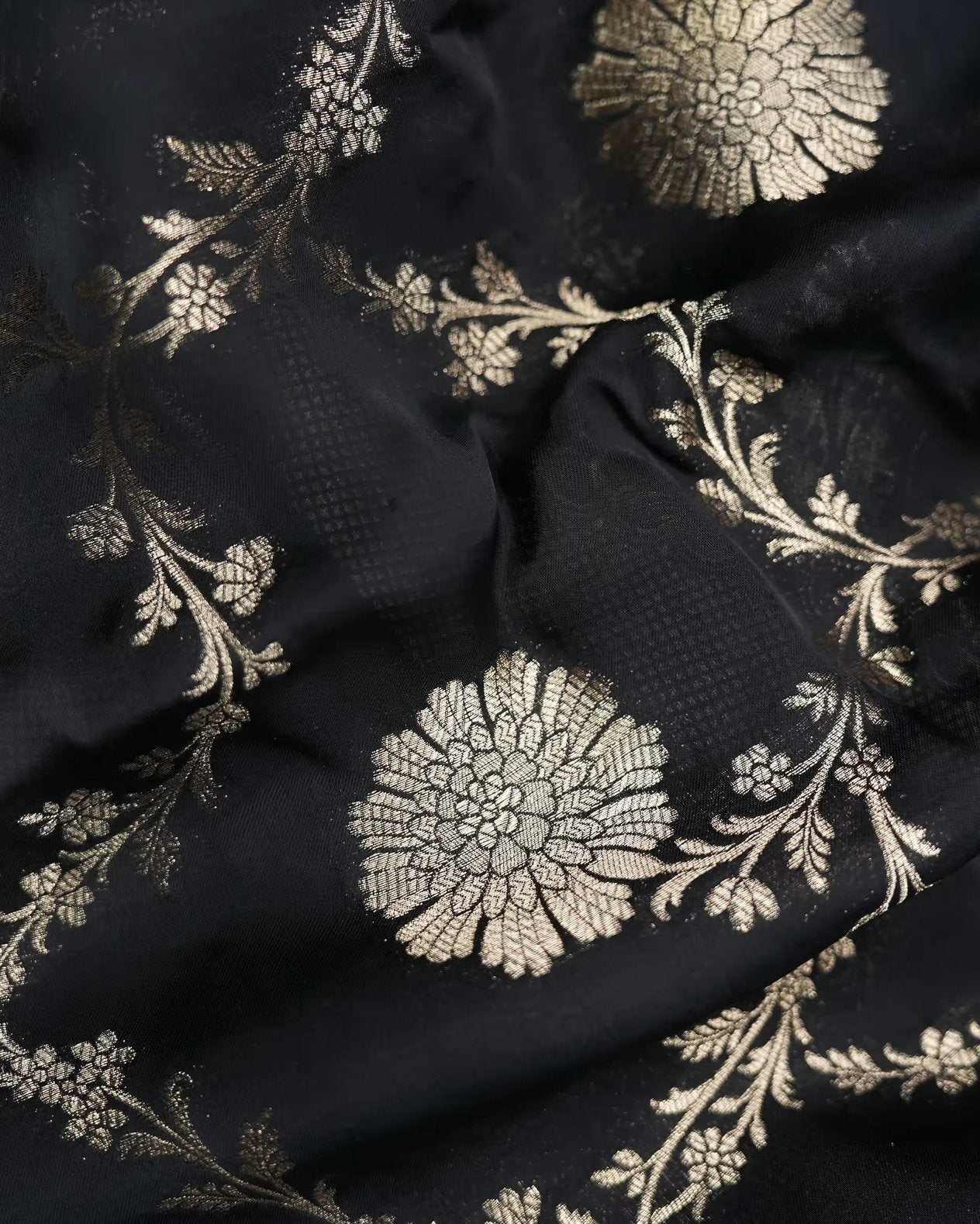 Black Color Silk Saree - Shop Vastram