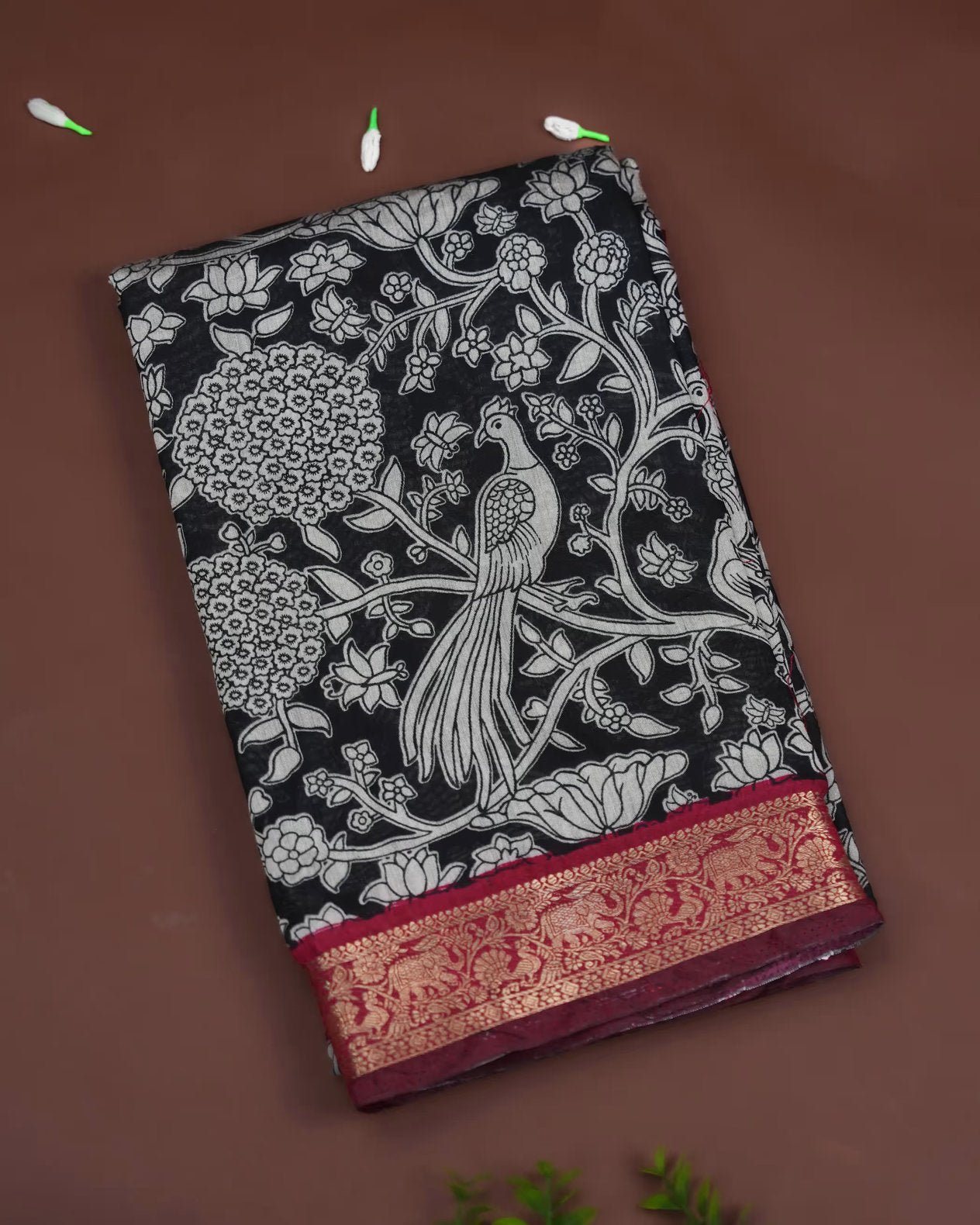Black Color Silk Saree - Shop Vastram