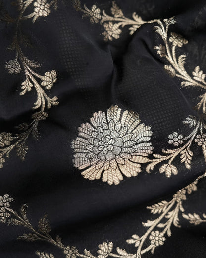 Black Color Silk Saree - Shop Vastram