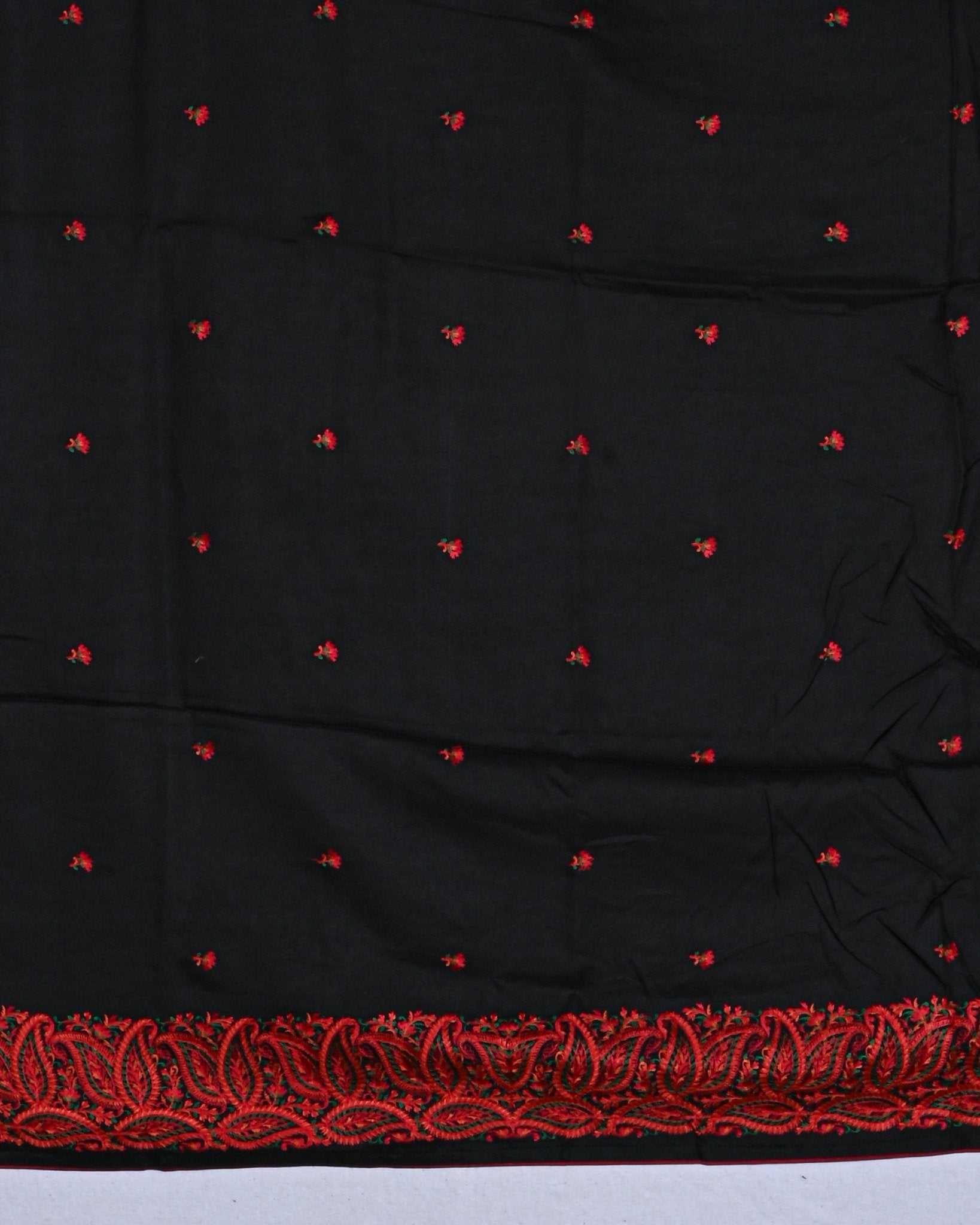 Black color Tusser Saree - Shop Vastram