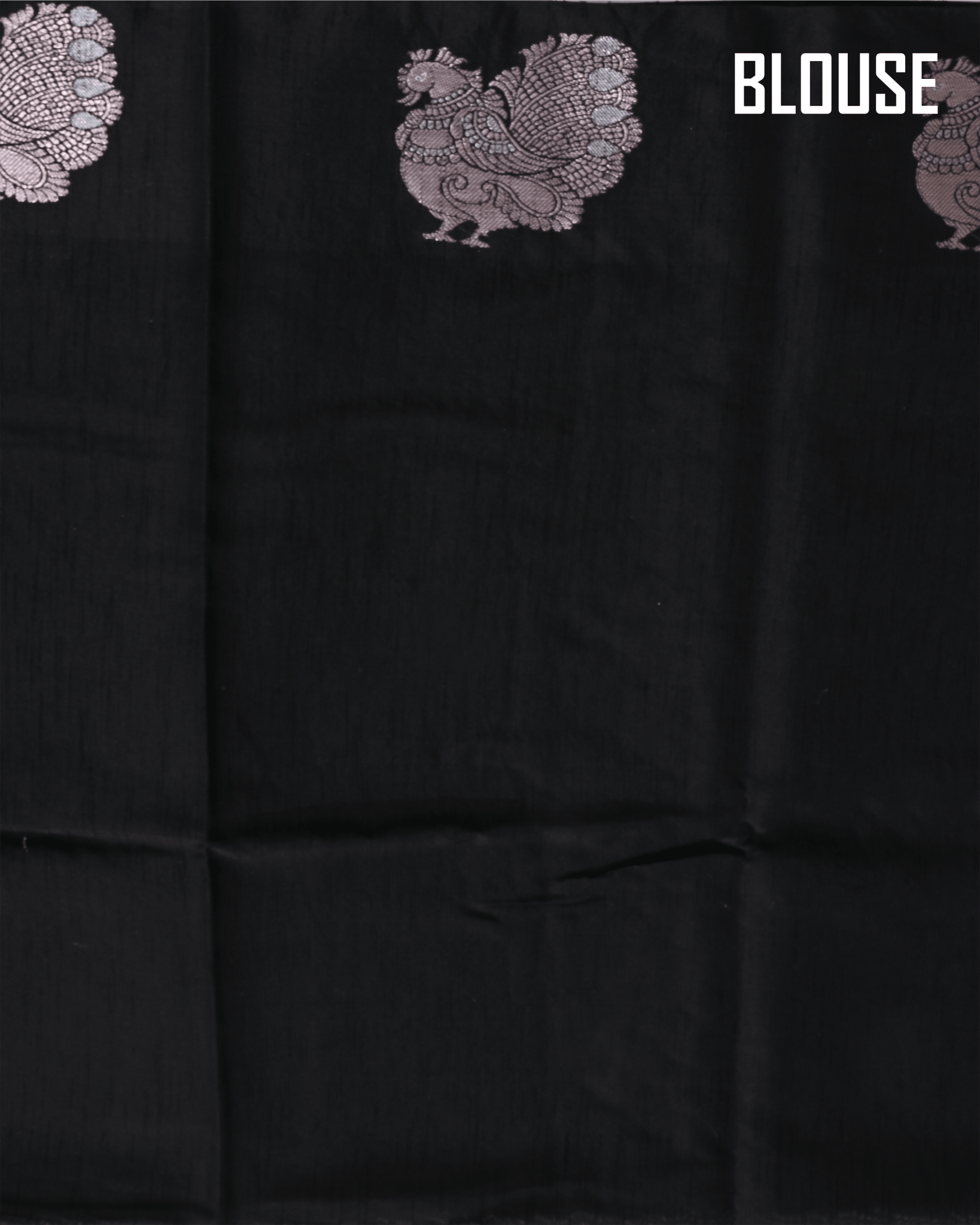 Black Silk Banarasi Saree - Shop Vastram
