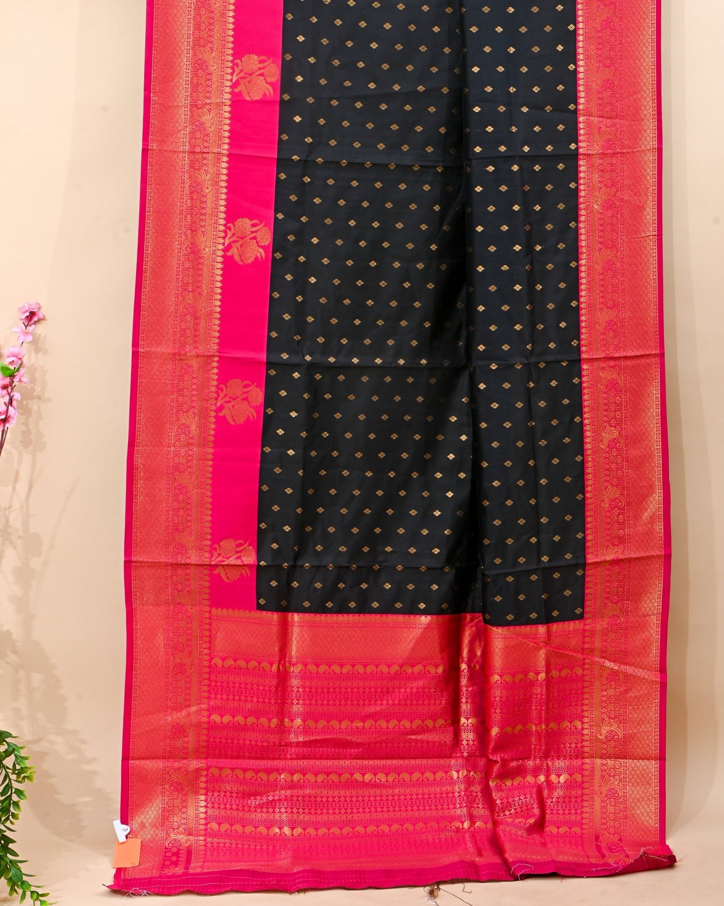 Black Silk Banarsi Saree - Shop Vastram