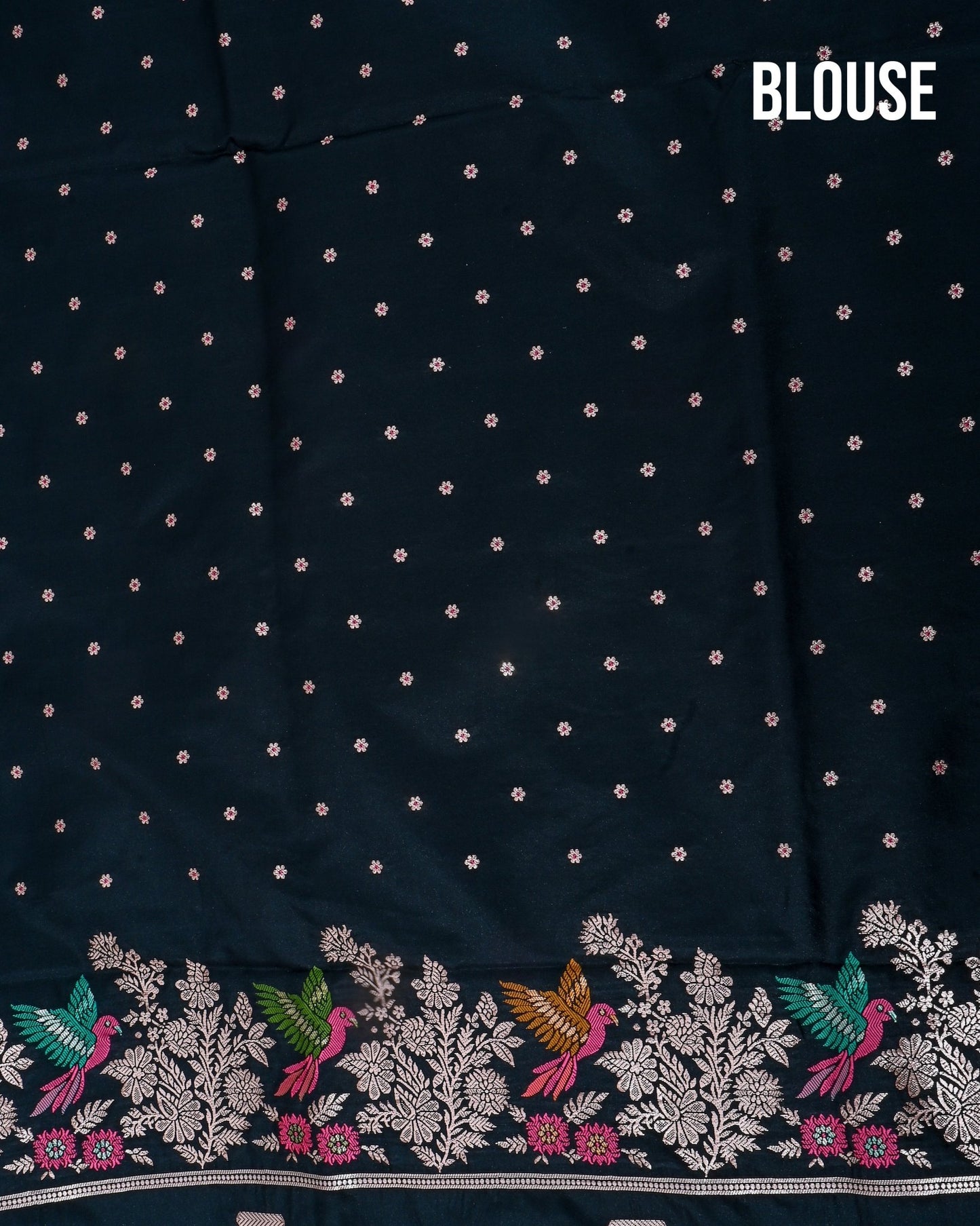 Black Silk Banarsi Saree - Shop Vastram
