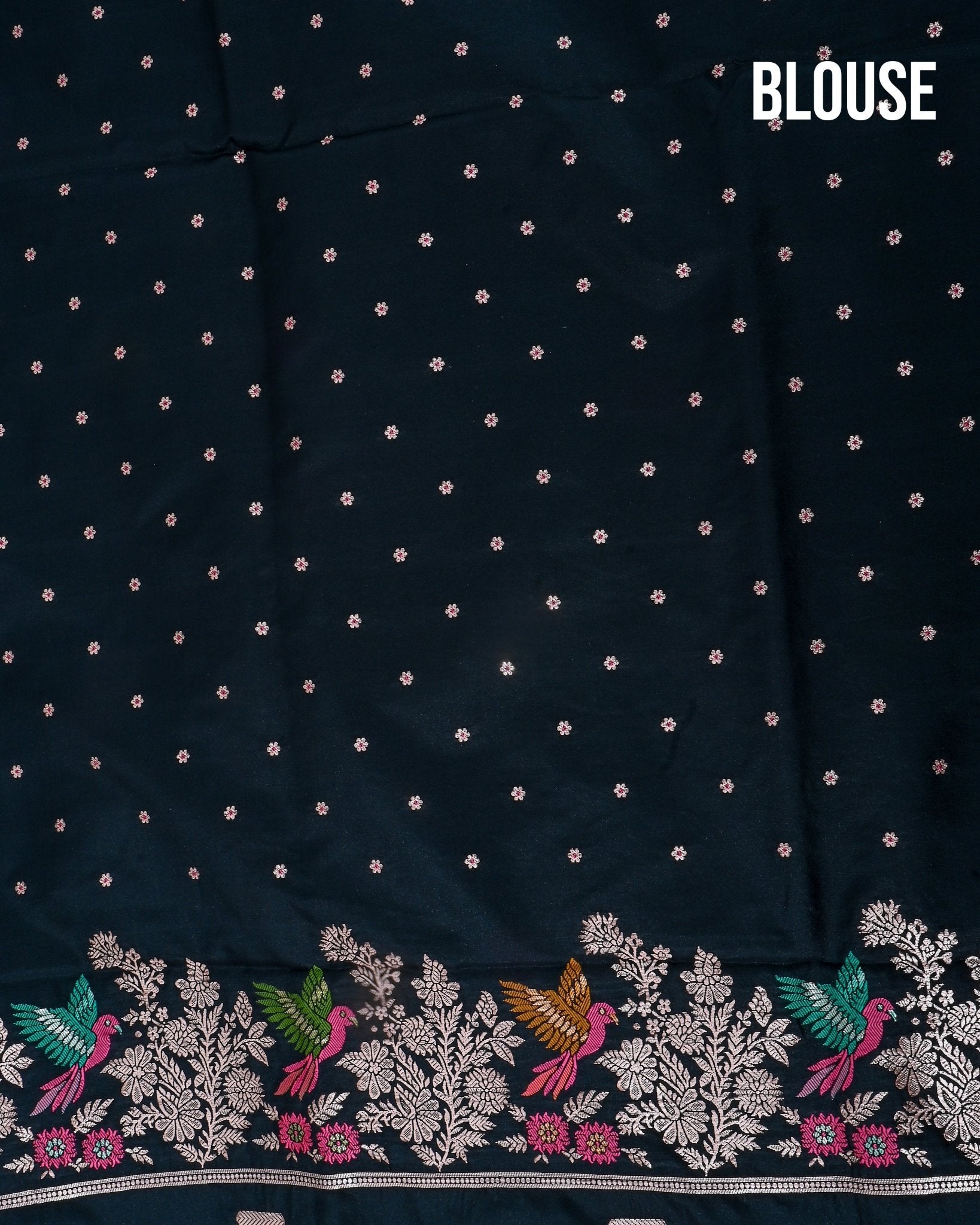 Black Silk Banarsi Saree - Shop Vastram