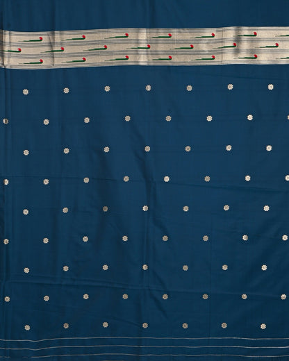 Blue color Silk Saree - Shop Vastram