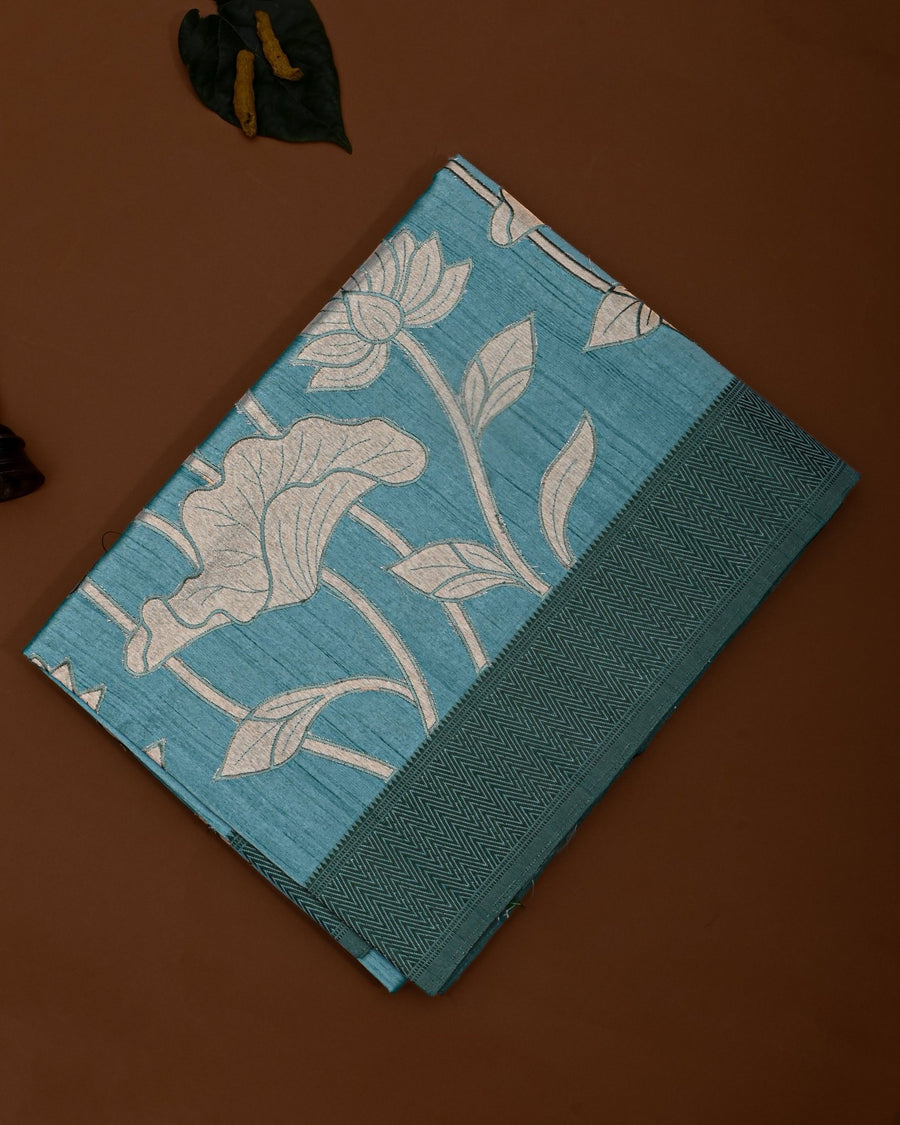 Blue color Silk Saree - Shop Vastram