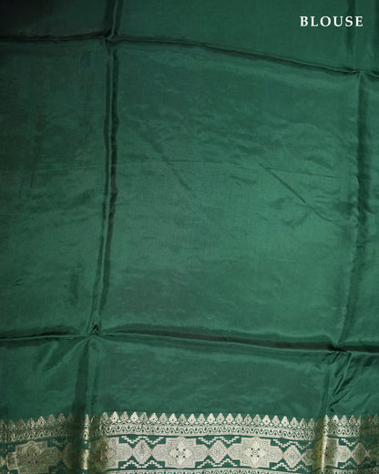Bottle Green Color Silk Saree - Shop Vastram