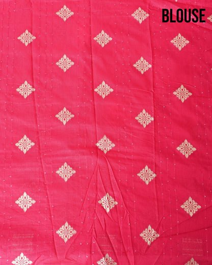 Bottle Green Silk Banarasi Saree - Shop Vastram