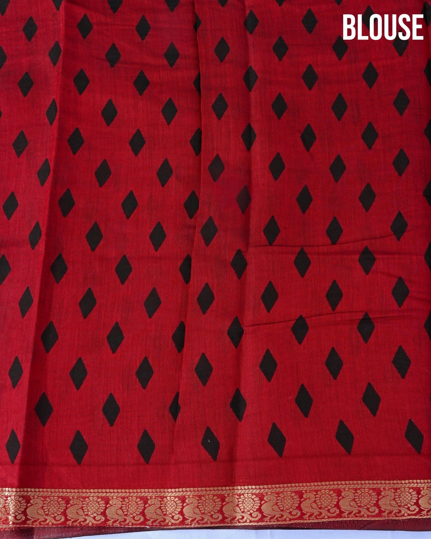 Chanderi Black Printed Saree - Shop Vastram