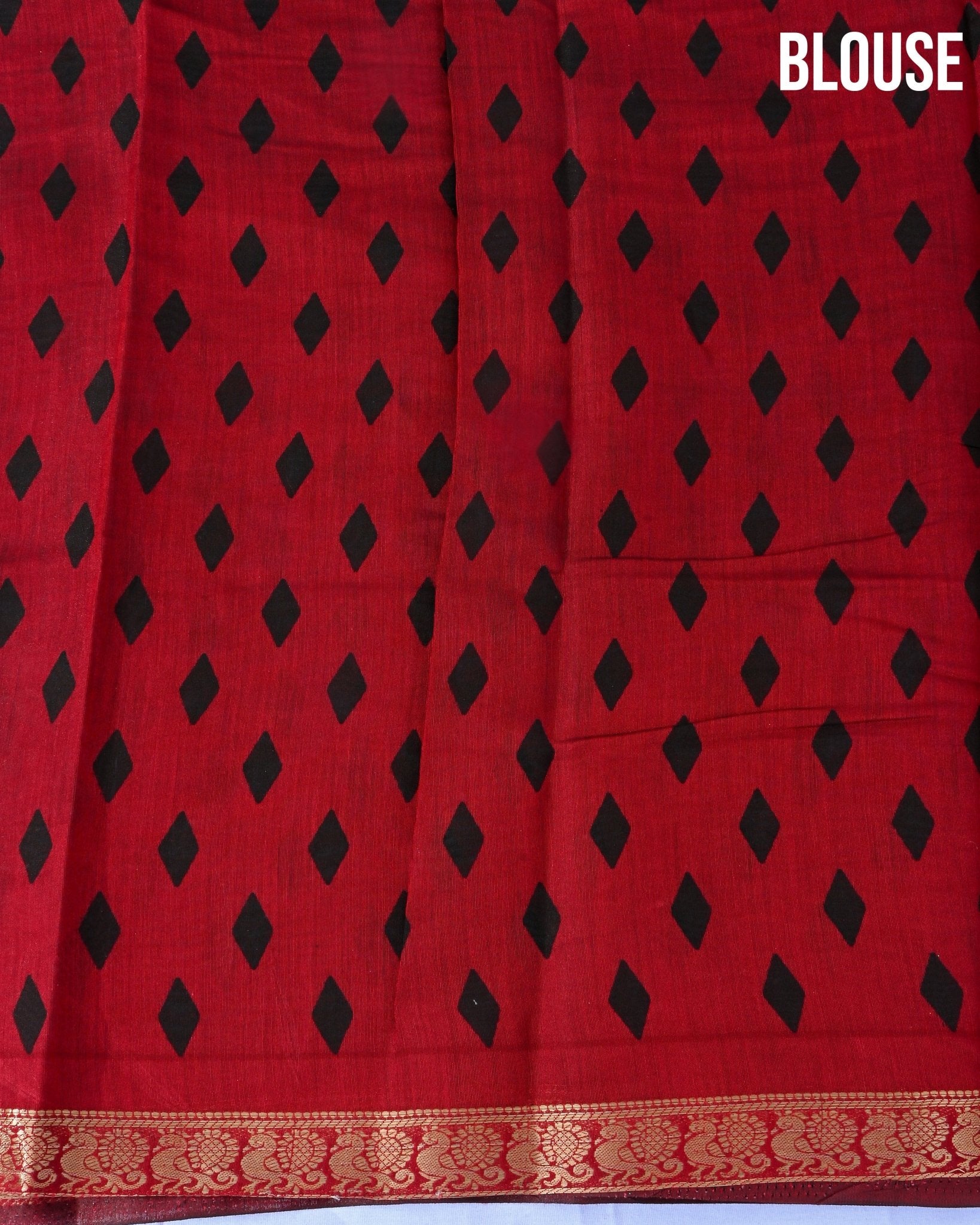 Chanderi Black Printed Saree - Shop Vastram