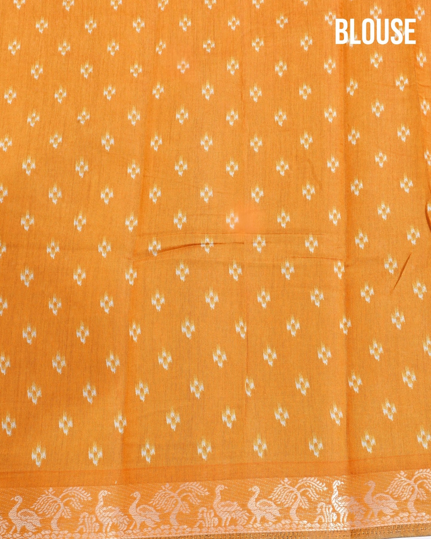 Chanderi Grey Printed Saree - Shop Vastram